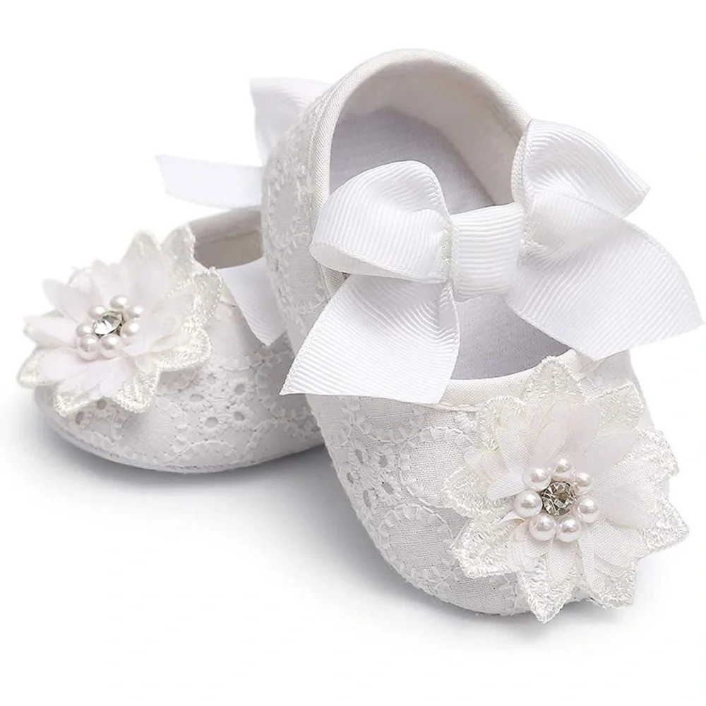Ohwawadi Infant Baby Girl Shoes Baby Mary Jane Flats Princess Newborn